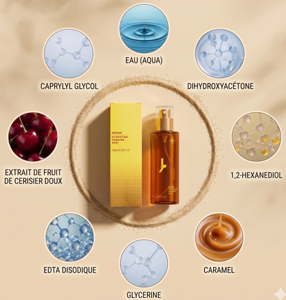 Spray Autobronzant Hydratant — Glow Doré Instantané ☀️