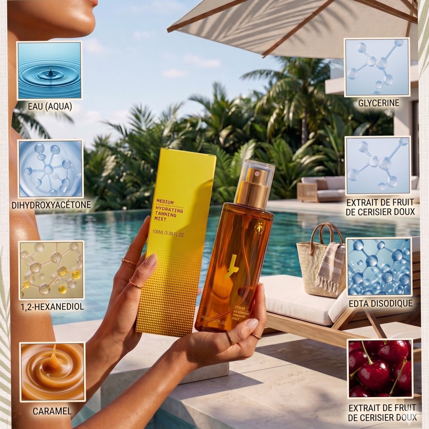 Spray Autobronzant Hydratant — Glow Doré Instantané ☀️