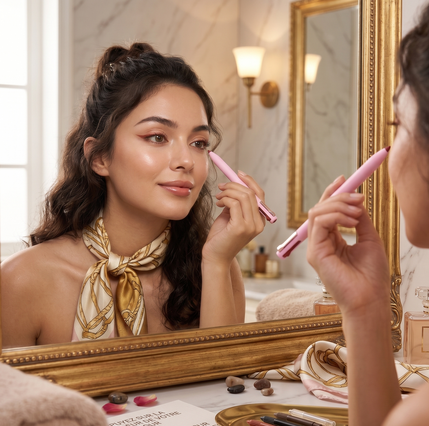 Stylo Maquillage Multifonction 4en1 — Eyeliner · Sourcils · Lèvres · Fard